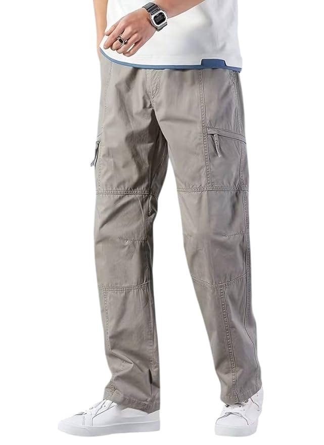 straight fit men cargo